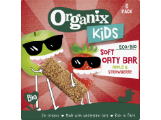 Organix Kids Soft Oaty Bars Apple & Strawberry