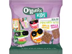 Organix Kids Mini Oaty Bites Apple & Orange and Apple & Raspberry